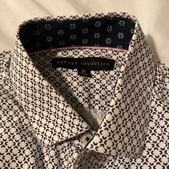 Boys Size 12 Report Collection bottom down shirt - Picture 2 of 2